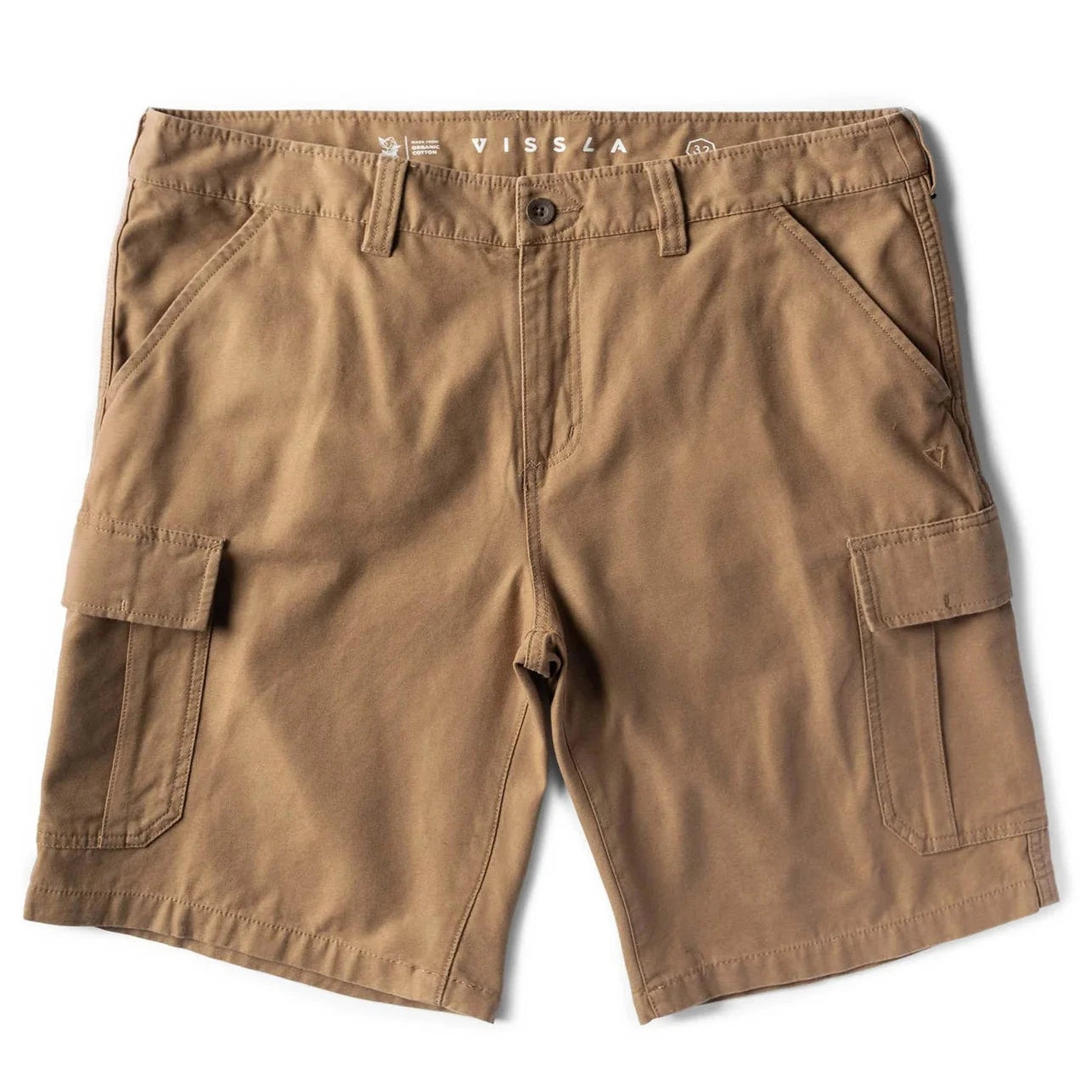 VISSLA WALKSHORT COUNTY CARGO TWILL 21" Dark kaky