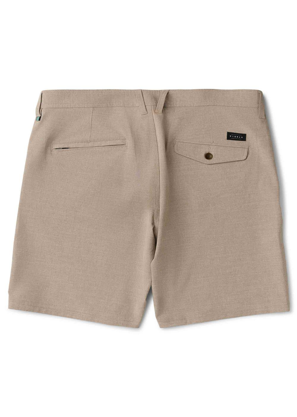 VISSLA WALKSHORT FIN BOX HYBRID 19.5" Dark kaki