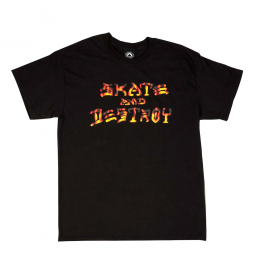 THRASHER TEE SKATE AND DESTROY Black