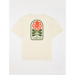 JONSEN TEE SHIRT CLASSIC FLOWER LOVE Coconut