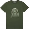 BASK IN THE SUN TEE SHIRT TO THE SEE forest vert