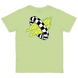 SANTA CRUZ TEE SHIRT JUNIOR GOAL FLAME Matcha