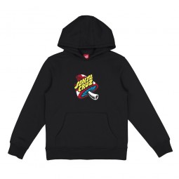 SANTA CRUZ SWEAT HODDIE JUNIOR TOADSTOOL DOT Black