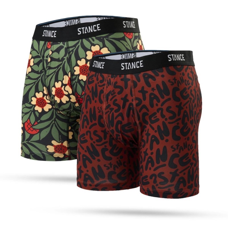 STANCE CALECON BRAND LOVE BOXER BRIEF LOT 2 multi