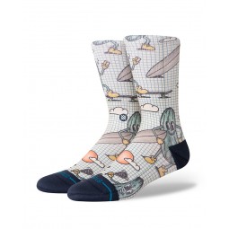 STANCE CHAUSSETTES FEELING PICKLED CREW cream