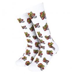 SANTA CRUZ CHAUSSETTES TOADSTOOL DOT White