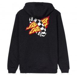 SANTA CRUZ SWEAT HOODIE GOAL FLAME Black