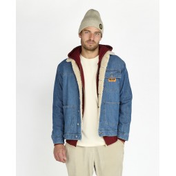 JONSEN VESTE JEAN SHERPA RISA Denim