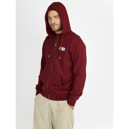 JONSEN SWEAT HOODIE ZIP MORE COOL Syrah