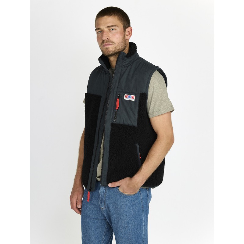 JONSEN GILET SHERPA ORESTE Black