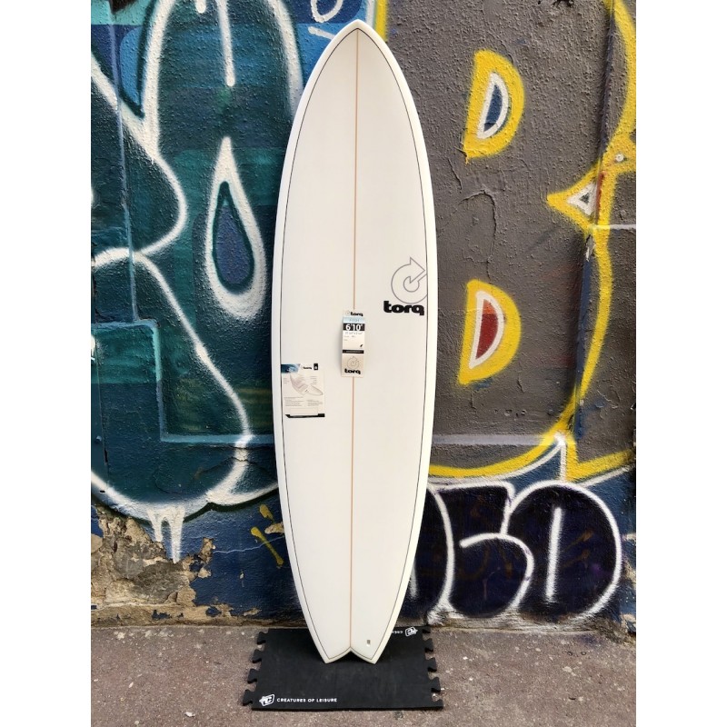 TORQ SURF FISH PINLINE 6'10 White pinline