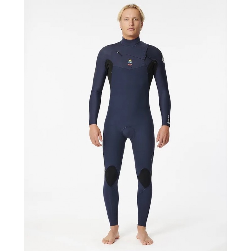 RIP CURL DAWN PATROL 4/3mm Navy ZIP POITRINE