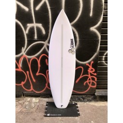 CHANNEL ISLANDS DUMPSTER DIVER 2 Futures fins 5'11" WHITE SPINTEK