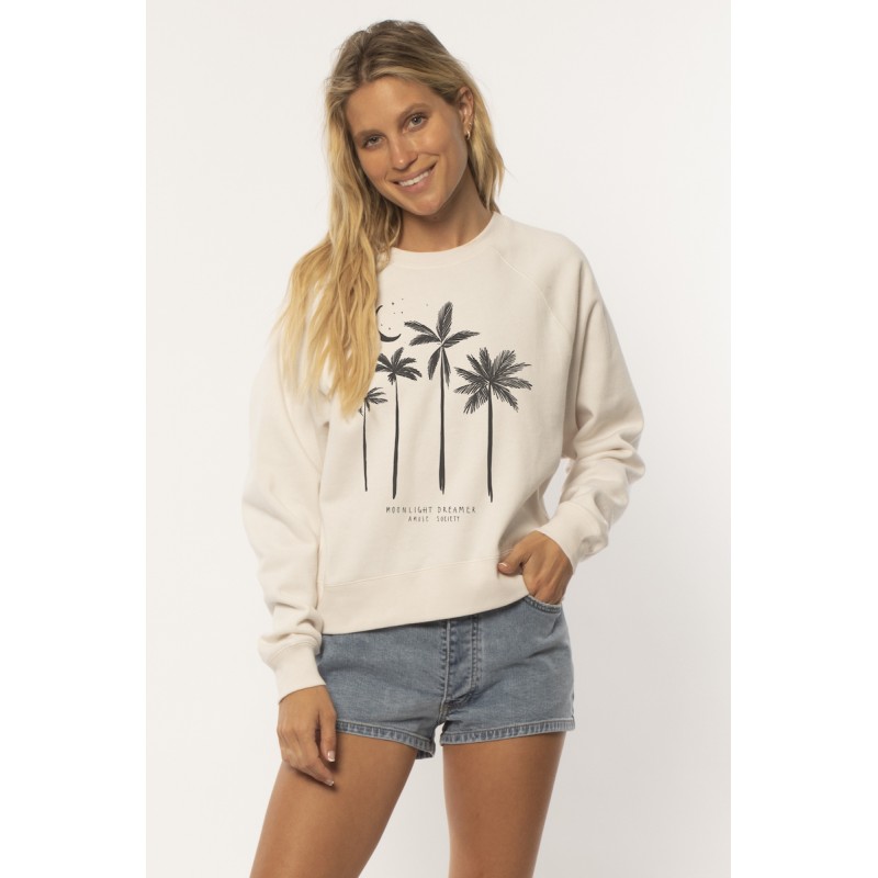 AMUSE SWEATSHIRT MOONLIGHT DREAMER White vintage