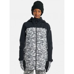 BURTON FEMME VESTE DE NEIGE PROWESS JACKET 2.0 True Black/Zebra Camo