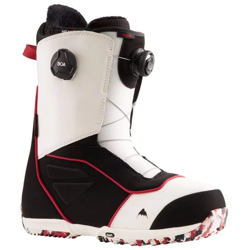 BURTON BOOTS RULER BOA White black red