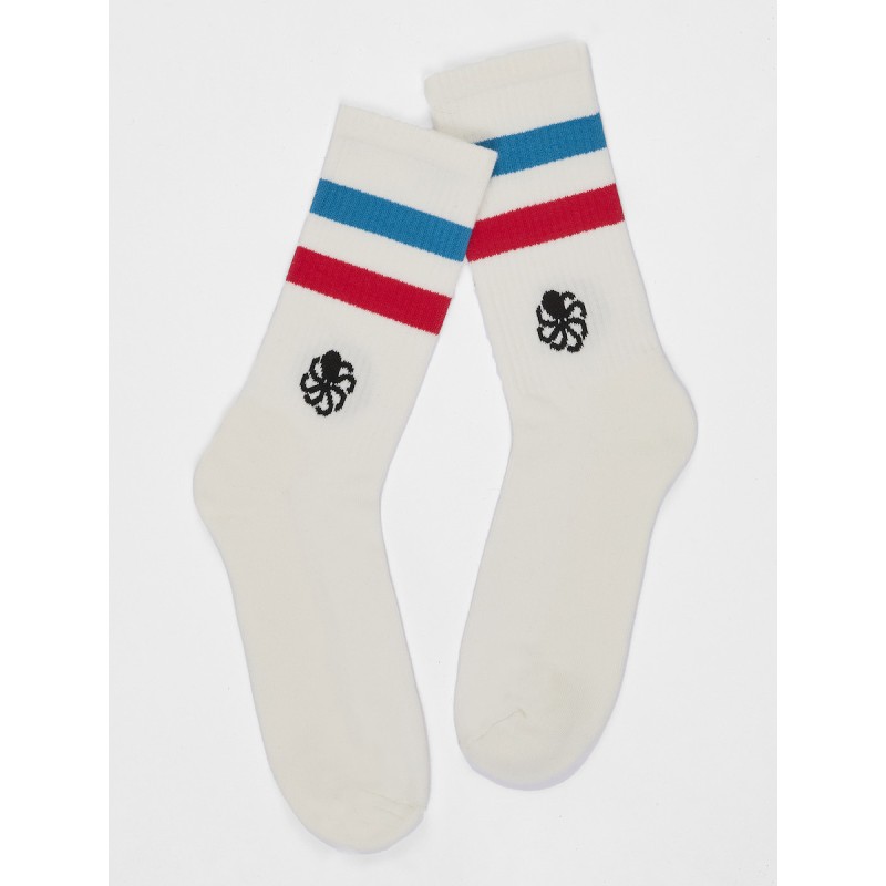 JONSEN ISLAND CHAUSSETTES SOCK TENNIS CLASSIC Coconut marseille logo poulpe jonsen island surfwear massilia surf shop jonsen marseille chaussettes de skate jonsen island femme jonsen island enfant chaussettes tennis chaussettes blanches sport lifestyle chaussettes confortables