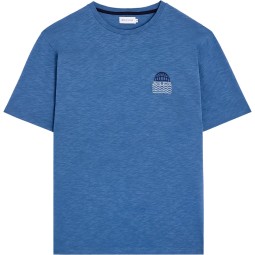 BASK IN THE SUN TEE SHIRT MINI TO THE SEA blue