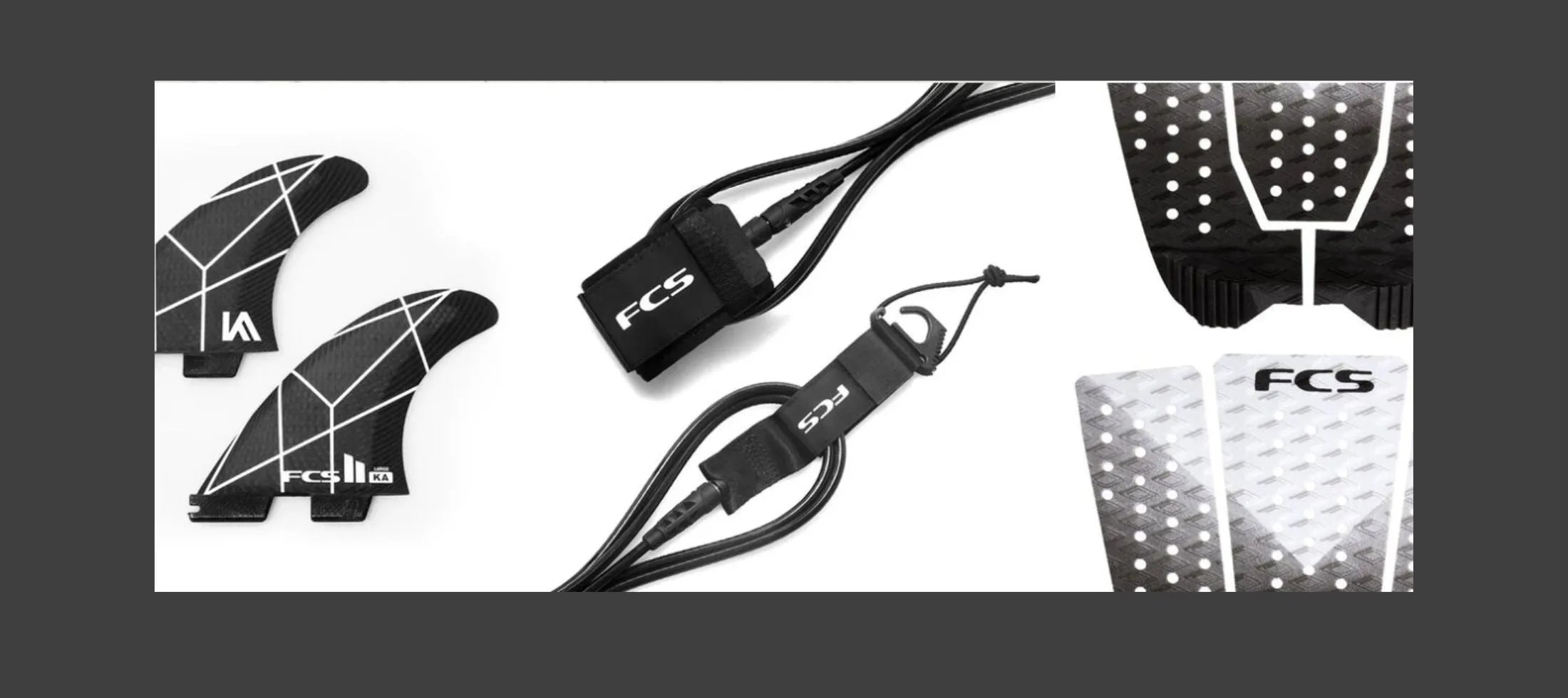 fcs ailerons et leash de surf