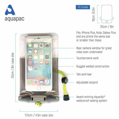 AQUAPAC SAC ÉTANCHE TELEPHONE PLUS PLUS noir