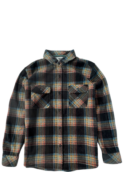 VISSLA CHEMISE  JUNIOR ECO-ZY BOYS POLAR FLANNEL black