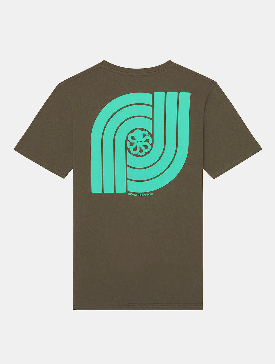 JONSEN ISLAND TEE SHIRT CLASSIC DOUBLE J Chocolate