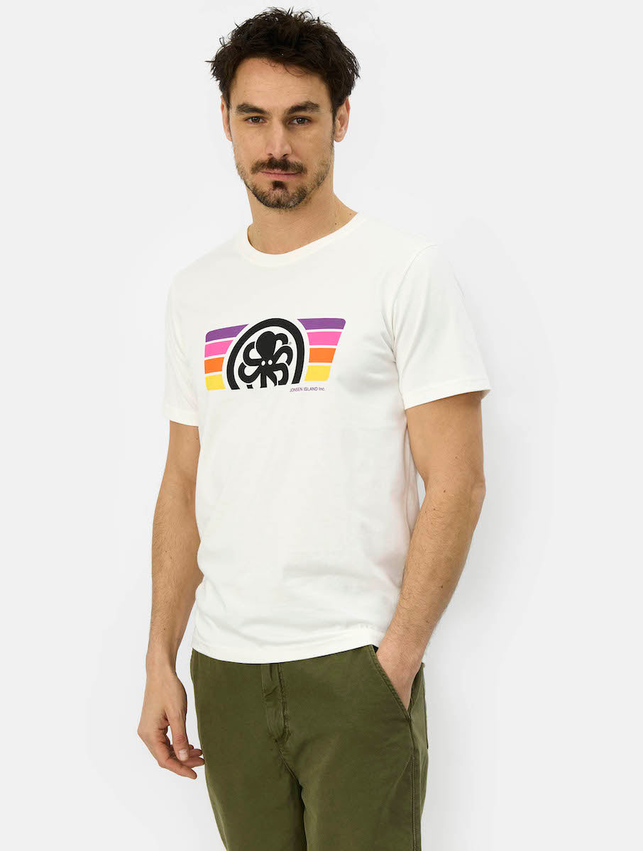 JONSEN ISLAND TEE SHIRT CLASSIC BURNED Coconut