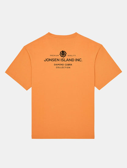 JONSEN ISLAND TEE SHIRT CONFORT COBRA DIAMOND Orange