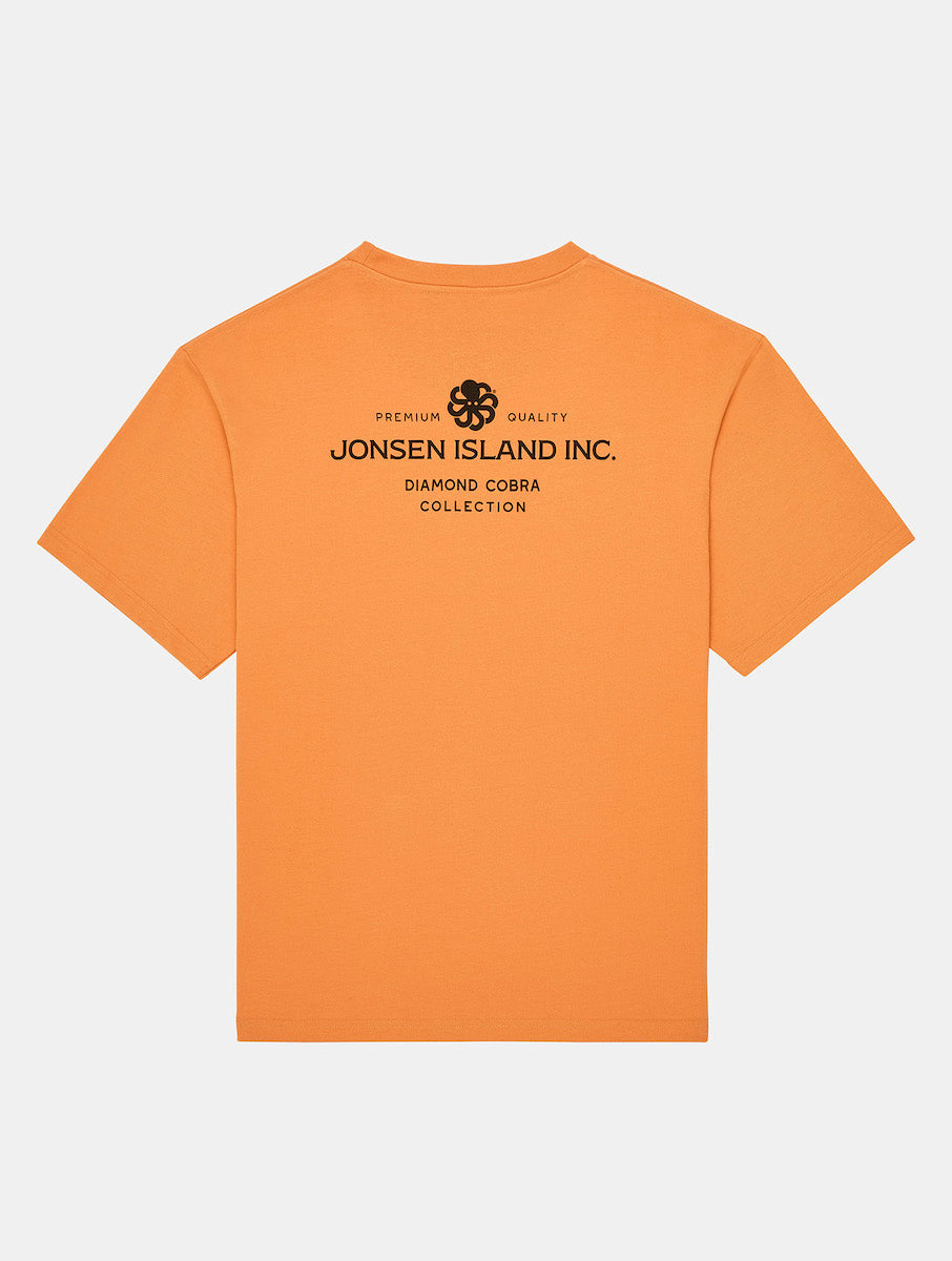 JONSEN ISLAND TEE SHIRT CONFORT COBRA DIAMOND Orange