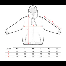 JONSEN ISLAND SWEAT HOODIE ZIPPE DOUBLE J Heather grey