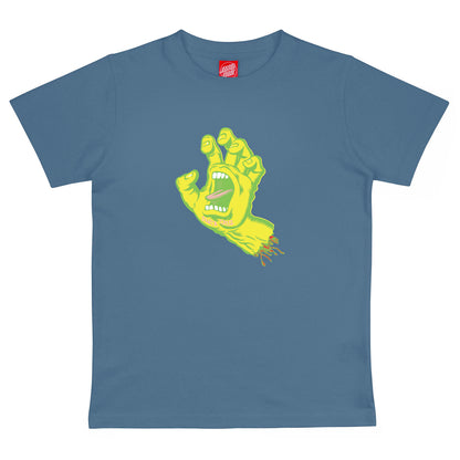 SANTA CRUZ TEE SHIRT JUNIOR SCREAMING HAND Dusty Blue