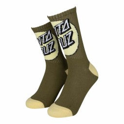SANTA CRUZ ENFANT CHAUSSETTES OTHER DOT (2 PACK) Iguana & Butter