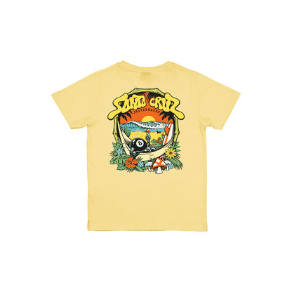 SANTA CRUZ ENFANT TEE SHIRT WINKOWSKI 8BALLER TRIP Butter