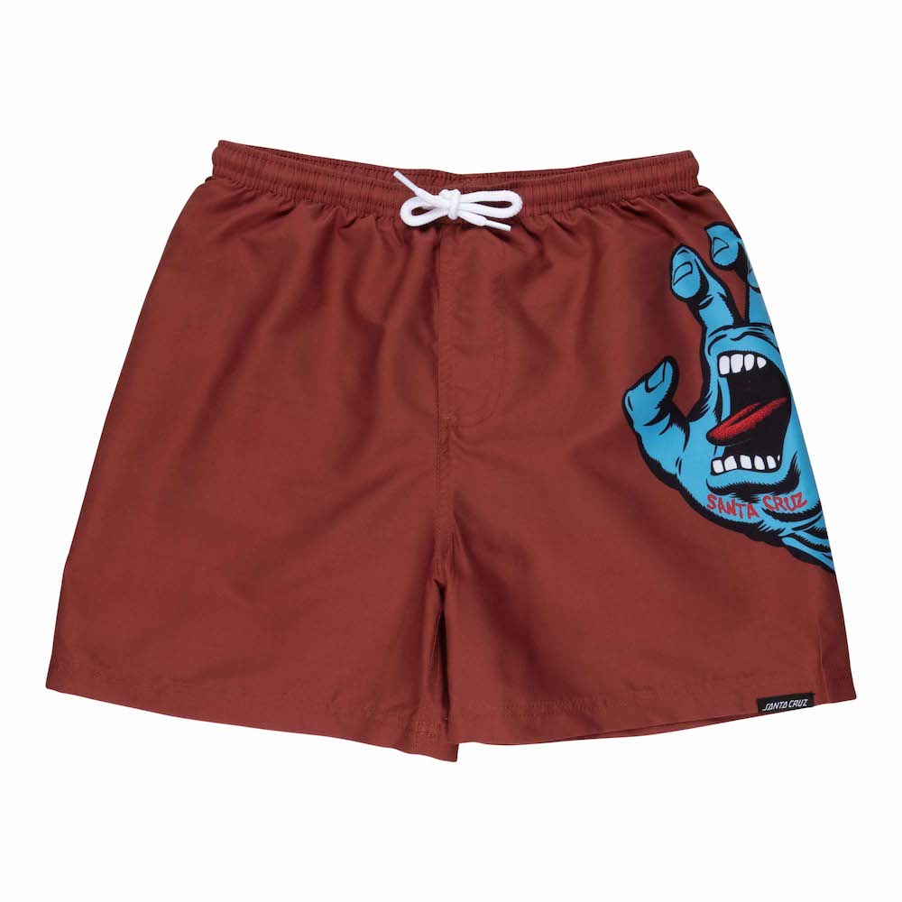 SANTA CRUZ ENFANT MAILLOT SCREAMING HAND Dark Rust