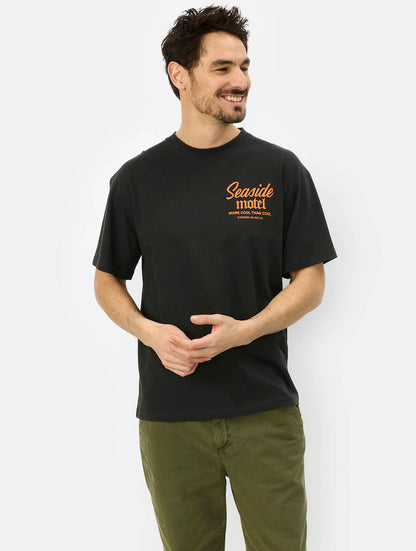 JONSEN ISLAND TEE SHIRT CONFORT SEASIDE Black