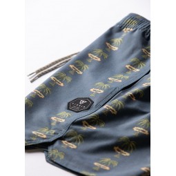 VISSLA BOARDSHORT ATOMIC PALMS 16.5" ECOLASTIC Midnight