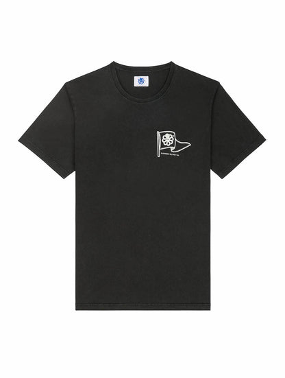 JONSEN ISLAND T-SHIRT CLASSIC FLAG Black fade out