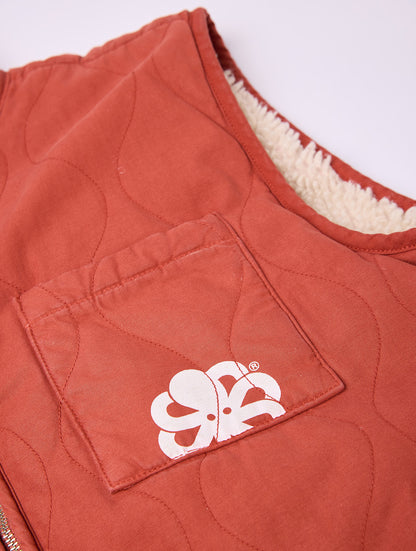 JONSEN ISLAND VESTE REVERSIBLE CAM PRINT Red