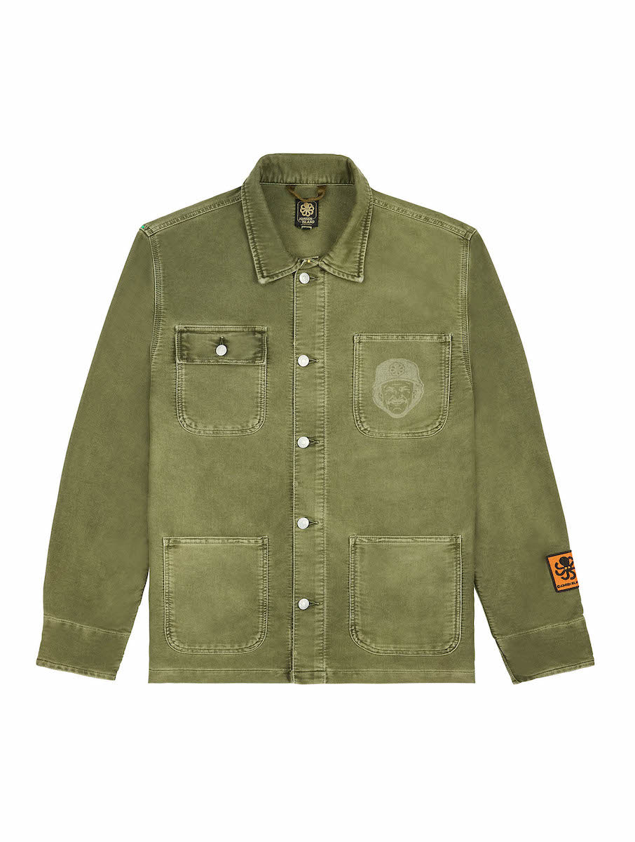 JONSEN ISLAND VESTE SAVI LASER MOLESKIN Ivy green