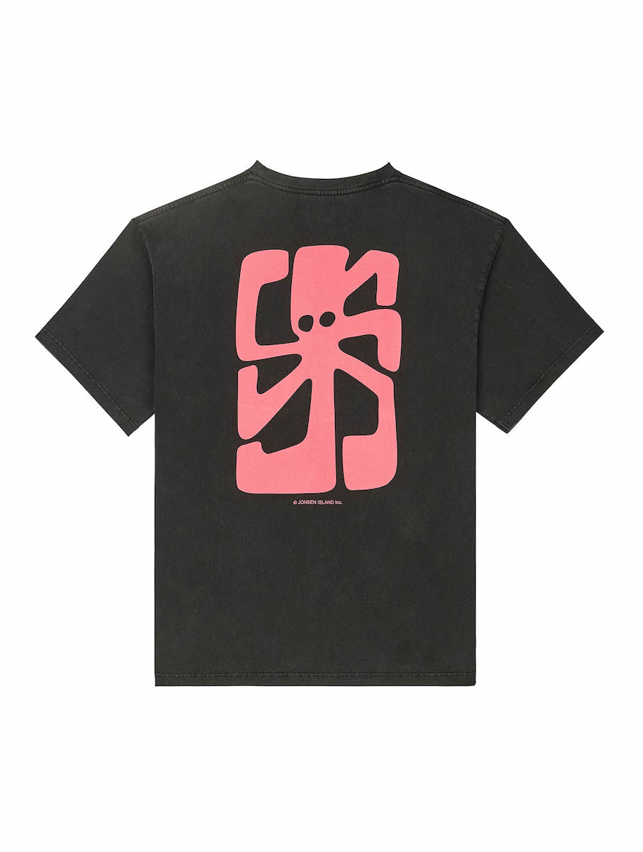 JONSEN ISLAND T-SHIRT CONFORT THE ARTIST Black fade out