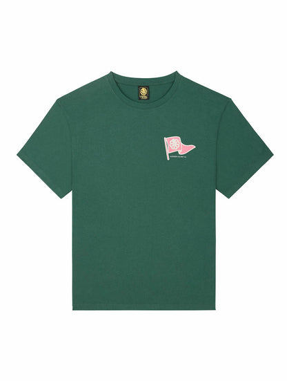 JONSEN ISLAND T-SHIRT CONFORT FLAG COLOR Rain forest