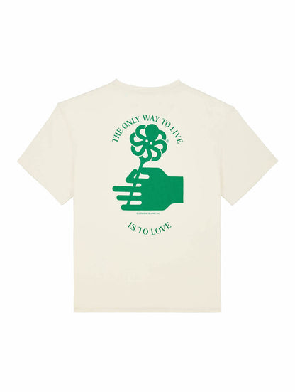 JONSEN ISLAND T-SHIRT CONFORT FLOWER LOVE Coconut