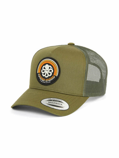 JONSEN ISLAND CASQUETTE TRUCKER RAINBOW 2 Ivy green