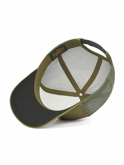 JONSEN ISLAND CASQUETTE TRUCKER RAINBOW 2 Ivy green