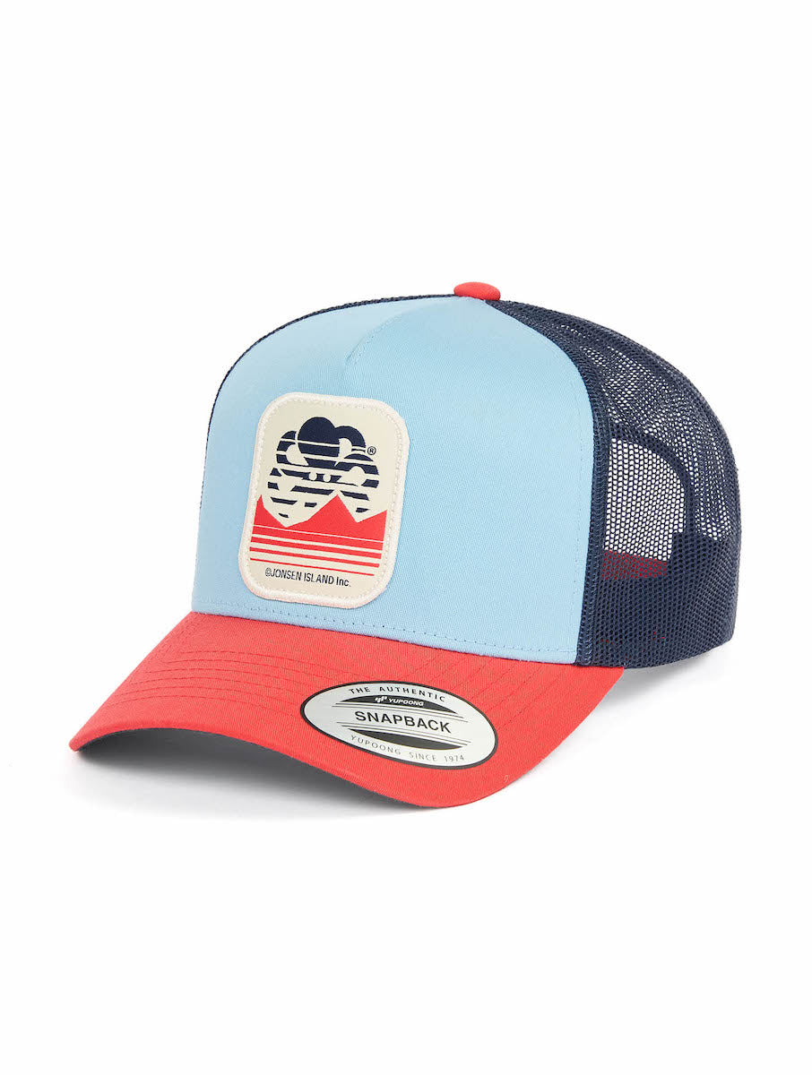 JONSEN ISLAND CASQUETTE TRUCKER ALPS 3 Adriatic blue