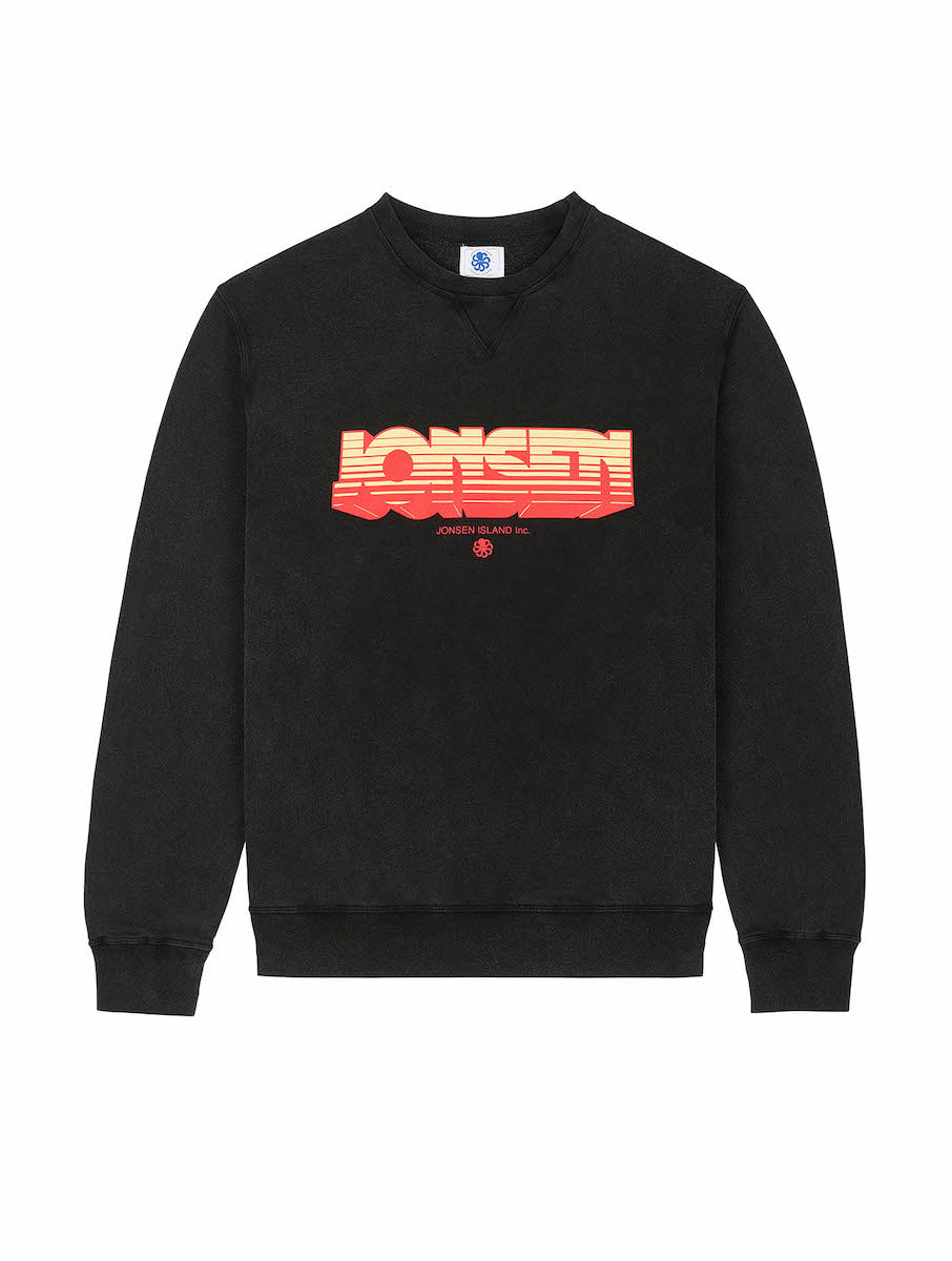 JONSEN ISLAND SWEATSHIRT CLASSIC GUSTAVO PROBRAND Black fade out