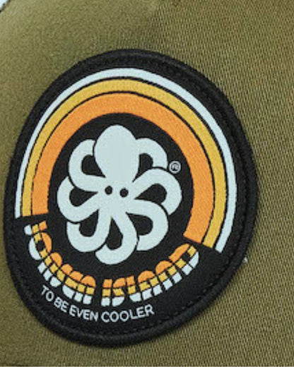 JONSEN ISLAND CASQUETTE TRUCKER RAINBOW 2 Ivy green