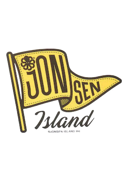 JONSEN ISLAND T-SHIRT CONFORT FLAG COLOR White