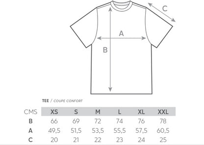 JONSEN ISLAND T-SHIRT CONFORT FLAG COLOR Rain forest