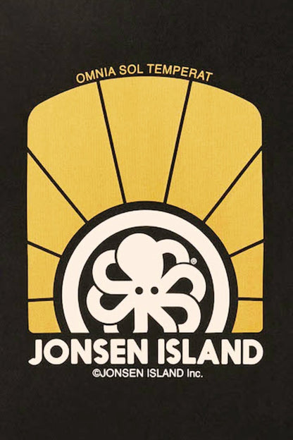 JONSEN ISLAND T-SHIRT CLASSIC OMNIA SOL Black fade out